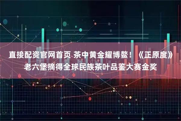 直接配资官网首页 茶中黄金耀博鳌！《正原度》老六堡摘得全球民族茶叶品鉴大赛金奖